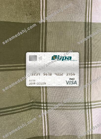 Cuba Banco popular de ahorro (bpa) bank visa debit card photolook front